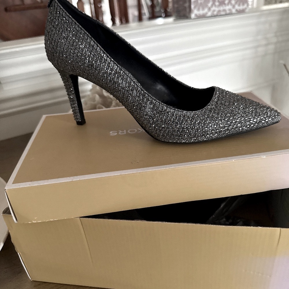 Michael Kors Grey Silver Sparkle Shoes